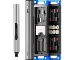 HOTO SNAPBLOQ™ R-A04 Electric Mini Rotary Tool Kit (38-Piece) – Elektrische mini-draaischijf – Draadloze graveerpen – 22.000 tpm – Borstelloze motor – 38 accessoires – Precisiegereedschap voor doe-het-zelf, 3D-printen en knutselen