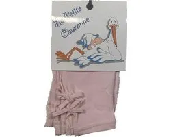 La Petite Couronne Legging Met Split En Strikjes Meisjes Roze Maat 68/74