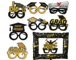 BTH - Geslaagd - Feestpakket - Photobooth Props - Versiering - Afstudeerhoed - Graduation - Foto Frame - You Did It