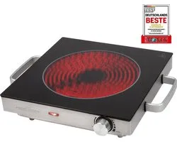 PROFICOOK Bomann PC-EKP 1210 Noir, Acier inoxydable Comptoir 36 cm Plaque avec zone à induction 1 zone(s)