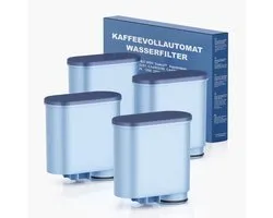 4x Mutital Waterfilter pour Philips Saeco - Cartouche de filtre pour machine à café - Compatible avec CA6903 AquaClean LatteGo - 3 mois par filtre