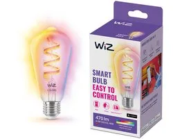 WiZ Lampe à incandescence NAW (similaire à NAW) NA, Éclairage intelligent, Transparent, E27, Wit, 470 lm, 6,3 W