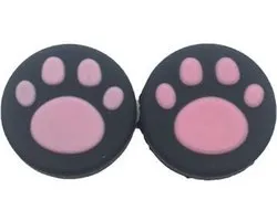 KELERINO. Poignée pour le pouce pour Nintendo Switch - 2 pièces - Chat - Rose