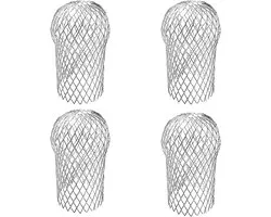 Elkuaie Filter Aluminium - Gutter Protection Grille - Metal Gootbescherming Voor Regenpijp - 4 Stuks - Voor Buiten Gebruik
