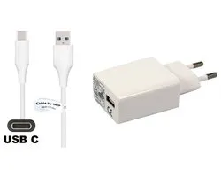 OneOne 2A lader + 1,8m sterke USB C kabel. TUV / GS 100% veilig. Oplader adapter past op Sony Xperia X Compact, Xperia XA1, XA1 Plus, XA1 Ultra, Xperia XA2, XA2 Plus, XA2 Ultra