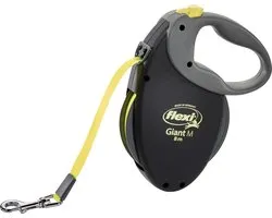 Flexi Giant Tape - Hondenriem - Zwart - M - 8 m - Middelgrote Honden
