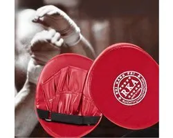 Bokshandschoen Pad voor Muay Thai | Kick Boxing MMA Training | PU Schuim | Boxen | Bokspad | stootkussen | sparren |Thai boxing | Rood