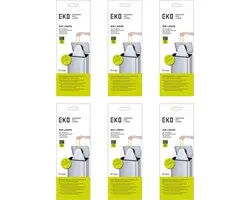 EKO - Afvalzakken 7-10 ltr (B), EKO (6x25 stuks) - - wit - Afvalzak