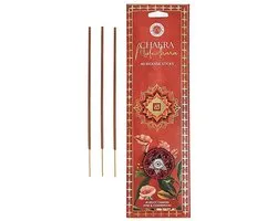 Wierook Muladhara chakra den & cederhout – 40 stokjes