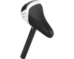 Kinderzadel fiets/loopfiets 10/12/14 inch alu zadelpen Ø25,4 mm Wit