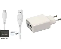 OneOne 2A lader + 2,0m extra sterke Micro USB kabel. TUV / GS 100% veilig. Oplader adapter past op Sony MDR-1000X, MDR-100ABN, MDR-1ADAC, MDR-1RBT, MDR-1RNC, MDR-EX750BT, MDR-EX750NA, MDR-HW300K