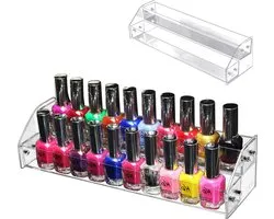 Rapid GLow Nagellak & Multifunctionele Organizer 2 Lagen | Lippenstift organizer | Serum Organizer | Nagellak Display | Make up organizer transparant | Nagellak opbergen | Nagellak koffer organizer | Lipstick organizer