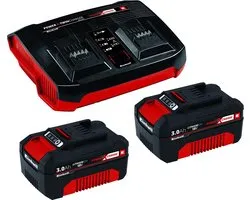 Einhell Power X-Change 2x 3Ah & Twincharger Kit 4512083 Accu en acculader voor gereedschap 18 V 3 Ah Li-ion