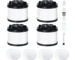 Dailygoods- HEPA-filter 4 stuks - Stofzuigerfilter - Vervangingsfilters - Schuimfilters - Vilten filters - Compatibel met Levoit LVAC-200