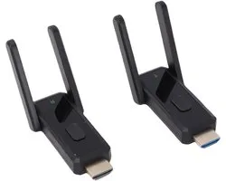 Goshyda Draadloze HDMI-zender en -ontvanger 30 M, HDMI-extender 4K-decodeeringang 1080P-uitgang, Ingebouwde 5G WiFi, voor Video en Audio Naar Monitor Vanaf Pc-projector TV-box