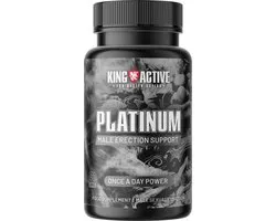 King Active Platinum | Kracht & potentie pillen voor mannen | Voedingssupplement | Testosteron & performance | 60 vegan capsules