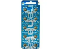Renata 371 / SR920SW zilveroxide knoopcel horloge batterij 10 Stuks