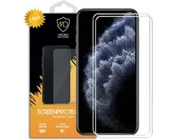 2-Pack MobyDefend Screenprotectors - Geschikt voor Apple iPhone 11 Pro Max / iPhone XS Max - Case-Friendly Screensavers - Gehard Glas