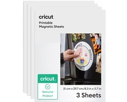 Cricut™ Printbare Magneetvellen A4 - 21 x 29.7 cm – 3 vellen