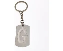 Sleutelhanger Dogtag Met Letter - G