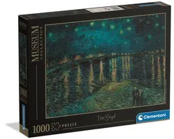 Clementoni - Puzzel - 1000 Stukjes - Museum Orsay Van Gogh - Puzzel Voor Volwassenen