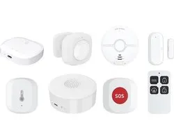 WOOX R7073 - Professionele Zigbee Beveiligingskit - Compatibel met WiFi - Spraakbesturing