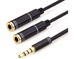 Jack Audio Splitter 3.5 mm Jack - Audio Splitter Headset of Koptelefoon - Aux Splitter