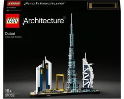 LEGO 21052 Architecture Dubai Model Bouwset, Skyline collectie, Display en Verzamelmodel voor Volwassenen