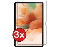 Samsung Galaxy Tab S7 Plus Protecteur d'écran Glas Tempered Glass Trempé - 3 PACK