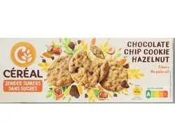 Céréal Chocolate Chip Cookie Hazelnoot - 12 x 130 gr - Voordeelverpakking