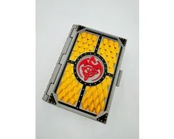 Dobbelstenen opslag in de vorm van een boek. RPG. DnD. Dungeons Dragons D&D Dice tower