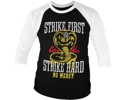 Cobra Kai Strike First Strike Hard No Mercy BaseT-shirt met 3/4-mouwen SP-19-CK001-H41-4