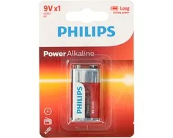Philips 6LR61P1B - 9V E batterij - 1 stuk