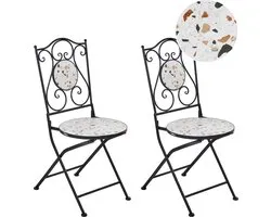 ARTENA - Set van 2 tuinstoelen - Zwart - IJzer