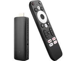 Elcostar Streaming Box Android TV Stick - 4K UHD & HDR - Chromecast ingebouwd - Android 12 - Android TV HDMI Stick - Android TV box Eenvoudig te installeren - Mediabox - iptv box - Inclusief HDMI kabel - zwart