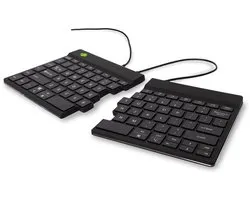 R-Go Split - Ergonomisch Toetsenbord - Pauze-indicator - Gesplitst - Ultradun - US QWERTY - Zwart