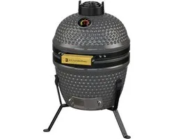 KitchenBrothers Kamado BBQ - 13 Inch Houtskool Barbecue - 27⌀ cm - PFAS-vrij - Egg BBQ - Grijs