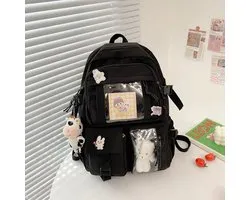 Without Lemon - Unisex Laptop Rugzak met Voorvakken - Backpack - School - Studenten - Waterdicht - Geen accessoires meegeleverd - Zwart