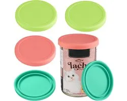 webake Cat Food, Can Lid, 400g/200g, 6 Pieces, Silicone Cat Litter Lid Lid Lid Silicone Lid for Cans - ShopVlot