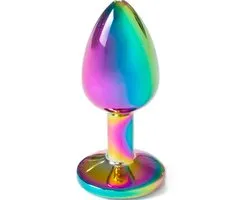 SECRETPLAY TOYS | Secret Play - Metal Butt Plug Rainbow Small Size 7 Cm