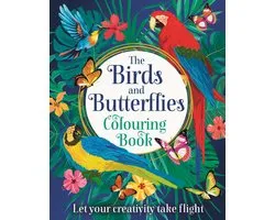 Arcturus Creative Colouring-The Birds and Butterflies Colouring Book