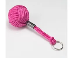 Nautiqo Drijvende sleutelhanger - Roze - monkey fist - nautisch accessoire