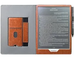 Étui compatible avec Pocketbook Inkpad One Housse de protection de luxe Cognac Brun