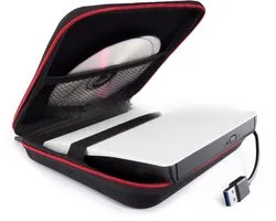 Opbergtas geschikt voor externe optische drives van laptops, harde, schokbestendige en draagbare beschermhoes.