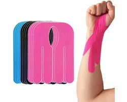 12-pack polsbandjes - Elastisch Bandagetape - polsbandage - Zelfklevend verband - Kinesiologie polsbandages - waterdichte sporttape - bowling polsbandages - Verband voor pols - ademend - voor carpaal tunnelsyndroom, gewrichts- en spierondersteuning