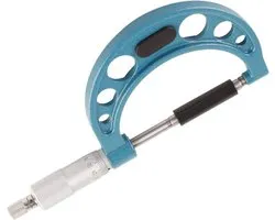 High Accuracy Stainless Steel Outdoor Micrometer - Bracket Measuring Screw Thickness Gauge - Key 0.001 mm - External Micrometer Tool - Precise Measurement Material Thicknesses (50-75 mm)