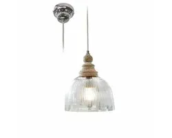 LOBERON Hanglamp Lezáun helder/bruin