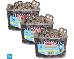 Haribo Drop Krakelingen (3x 150 pièces)