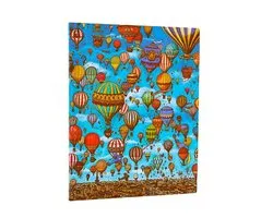 Paperblanks Festival de Balloon Pierre le détective du labyrinthe, couverture souple Flexis Ultra, doublure élastique, 176 pages, 100 g/m²