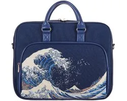 Laptoptas – Computer Bag – Gobelinstof – Great Wave off Kanagawa – Katsushika Hokusai